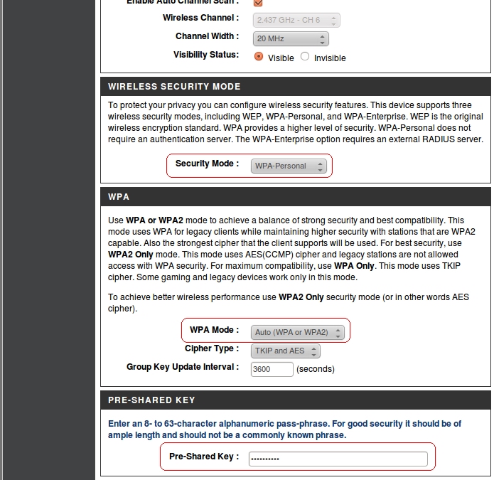 настройка wifi